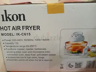 Ikon Hot Air Fryer - Model IK-C615