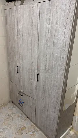 Bed, Mattress and Wardrobe