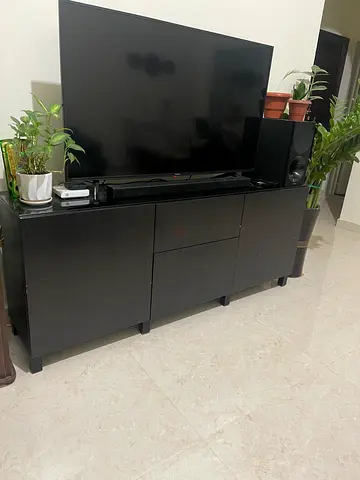 Stylish Entertainment Center with Storage