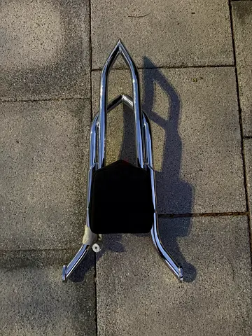 Dual Sharp-Corners Backrest Sissy Bar For Harley Electra Glide Road King 1997-08