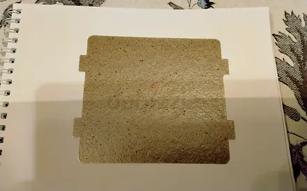 Microwave waveguide mica sheet 10.8x9.9cm