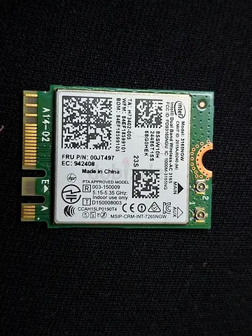 Intel NGFF M.2 Wi-Fi Card for Fast Connectivity