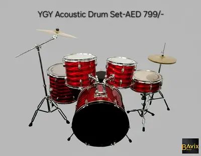 YGY Acoustic Drum Set