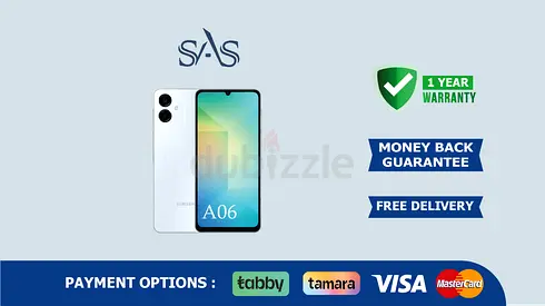 Samsung Galaxy A06 Smart Phone 4/64 | New - Delivery | Warranty | Light Blue