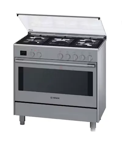 Bosch 90x60cm Top Gas and Electric Oven Cooker, HSB738357M