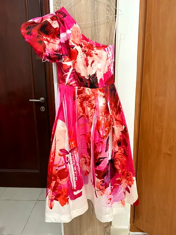 Coast One shoulder puffed sleeves UK 10