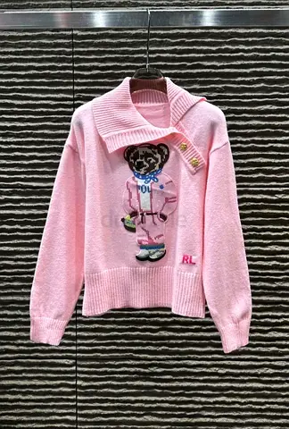 Cute Pink Teddy Bear Sweater