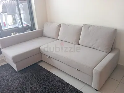 Stylish L-Shaped Sofa with Storage