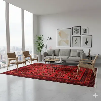 Beautiful Vintage Red khal Mohammadi  Rug for Sale , size 2.00 by 1.50