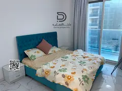 Own a spacious 2-bedroom apartment in Al Raha Towers, located on a high floor with three balconies,