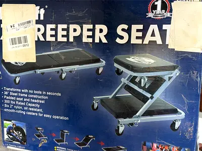 Heavy Duty Creeper Seat for Comfortable Mechanic Work