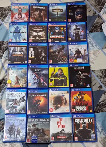 Large Collection of PS4 Video Games