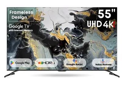 55 UHD 4K Frameless Design Smart TV with Google TV