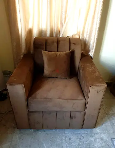 Comfortable and Stylish Brown Armchair