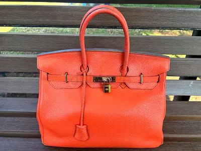 Leather handbag