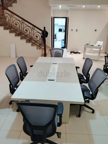 Modern Office Conference Table with Chairs