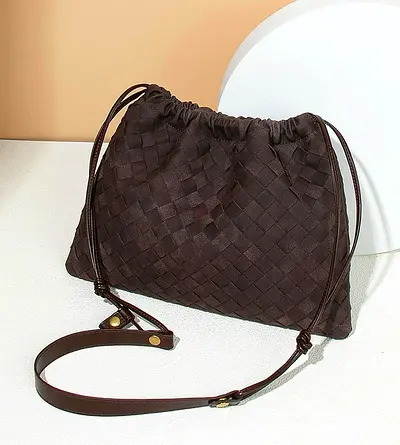 Woven Brown Handbag