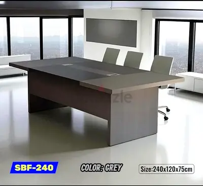 Stylish Goldoak Meeting Table with Modern Design