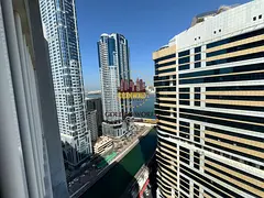 2BR apartment for rent in Al Majaz 3 Al Qasba with balcony and parking, rare layout (only 2 units),