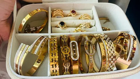 Collection of Elegant Gold Bracelets