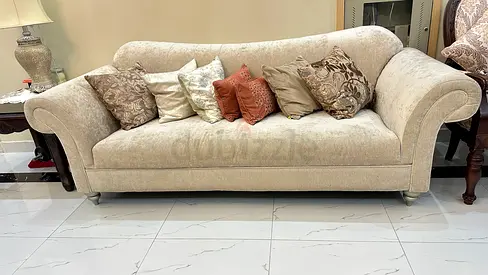 Elegant Living Room Set with Coffee Table, corner chairs and Rug