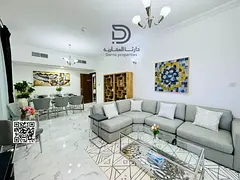 Own a spacious 2-bedroom apartment with living room in Al Waha Towers, featuring high-quality finish