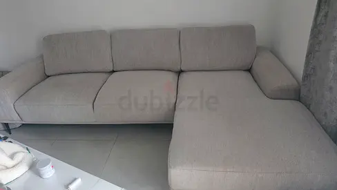 Stylish Baron 4-Seater Left Corner Fabric Sofa