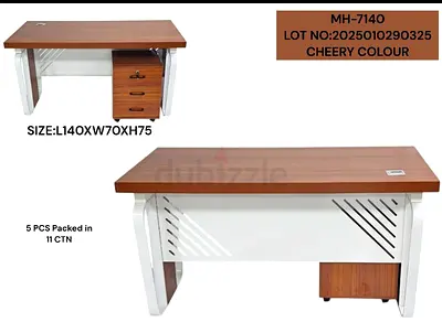 Stylish Modern Study Table in Cherry Colour