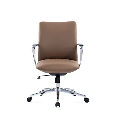 Medium back leather revolving chair
