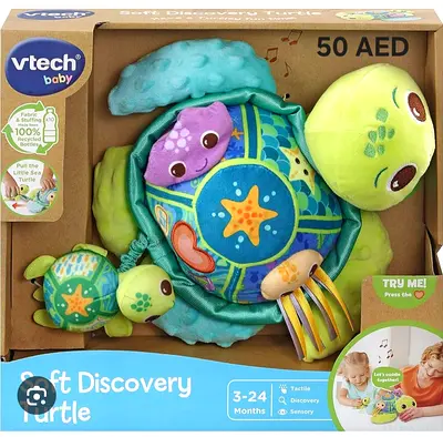 Vtech Soft Discovery Turtle with Sound  Melodies without box