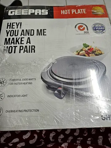 Geepas Hot Plate - Powerful Cooking with Indicator Light