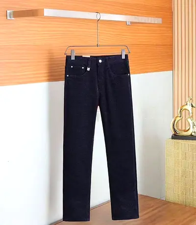 Loro piana Stylish Black Corduroy Pants