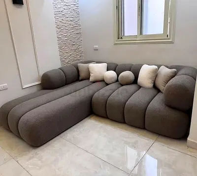Modern Sectional Sofa with Plush Cushions