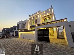 Luxury European villa next to a mall, 5 rooms, two floors with a roof, personal finishing, central a