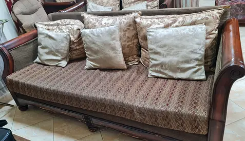 Elegant Sofa with Comfortable Cushions