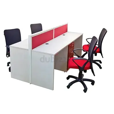 Cluster Workstation desks for 4 with Storage