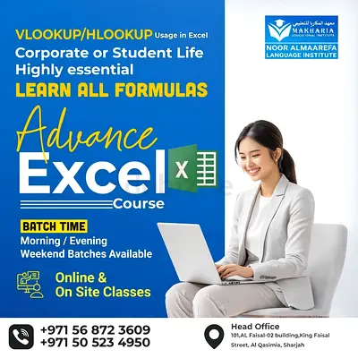 Basic To advance Excel Courses at Sharjah With Makharia Institute