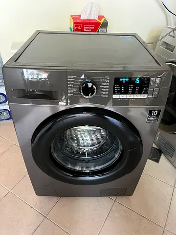 Samsung Washing Machine With Hygiene Steam, Digital Inverter Technology 1400 RPM - 8 Kg 8 Kg 930 W W