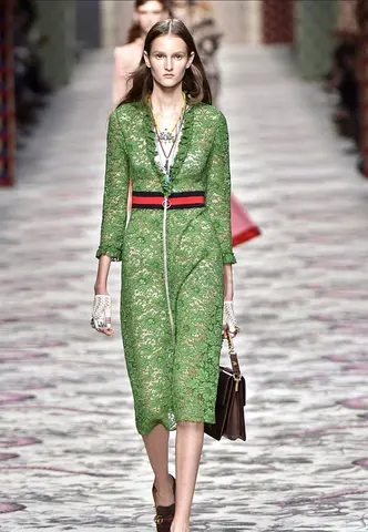 Gucci Spring 2016 Green Dress – Celebrity Worn by Rihanna | Authentic Designer