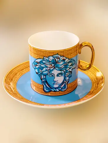 Versace Scala Del Palazzo Verde espresso cup and saucer