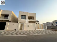 Villa for sale in Ajman, Al Yasmin area. 6 master bedrooms, living room, majlis, and maid's room