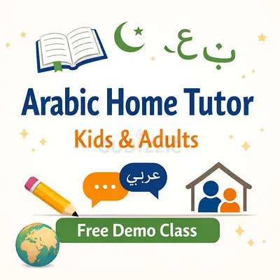 Arabic Home Tutor for kids | Free Demo Class | Dubai  Sharjha