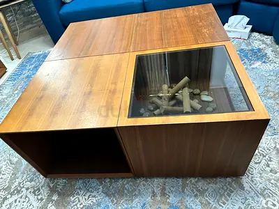 Wooden Glass Table