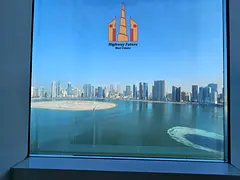 2 Bhk full sea view Big hall Balcony parking Central AC 1600 sqft 14 year old 1.1m al khan for arabi