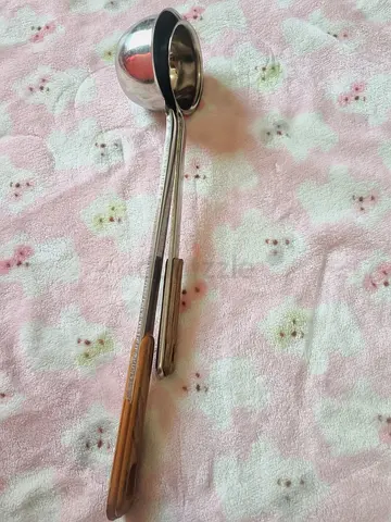 Stainless Steel Soup Ladle with Wooden Handle