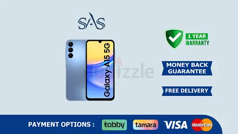 Samsung Galaxy A15 5G Smart Phone | New - Delivery | Warranty | 4/128 Gb Light Blue