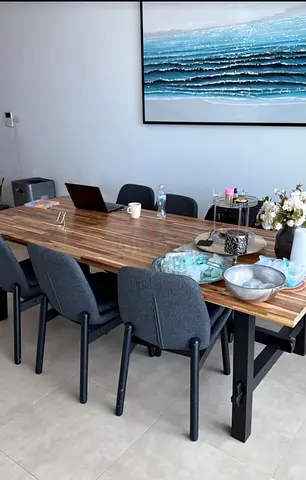 Stylish Dining Table with Comfortable Chairs