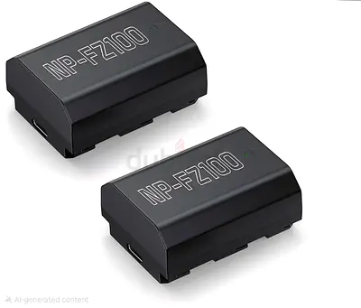 Powerextra NP-FZ100 Replacement Battery 2500 mAh with Type C Direct Charging Port for Sony A7R V