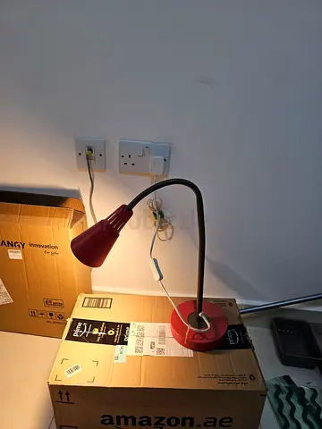 Ikea Red Desk Lamp - Perfect for Home Office or Study