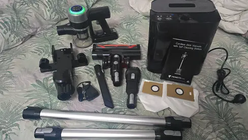 Prinetti Elite Pet Cordless Stick Vacuum w/ Self-Cleaning Station